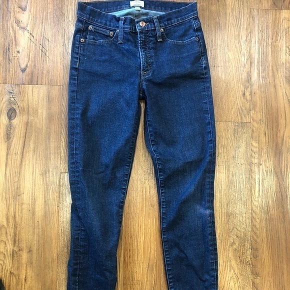 𝅺j. Crew Toothpick 8” Rise Jeans Size 27 - Picture 10 of 14